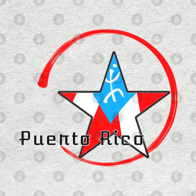 Puerto Rico Flag with Coqui by Morpheus Graphic Design